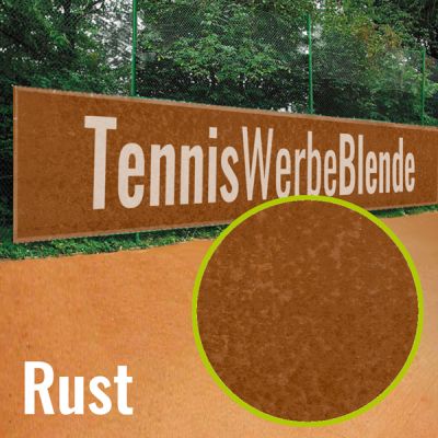 Tennisblende Rost-Design